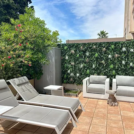 La Palmeraie With Terrace Golfe Juan Lägenhet Vallauris