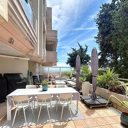 Lägenhet La Palmeraie With Terrace Golfe Juan Vallauris
